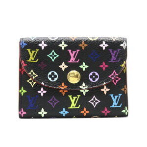 Louis Vuitton Envelope Carte Wallet de Visite Wallet Black Multicolor